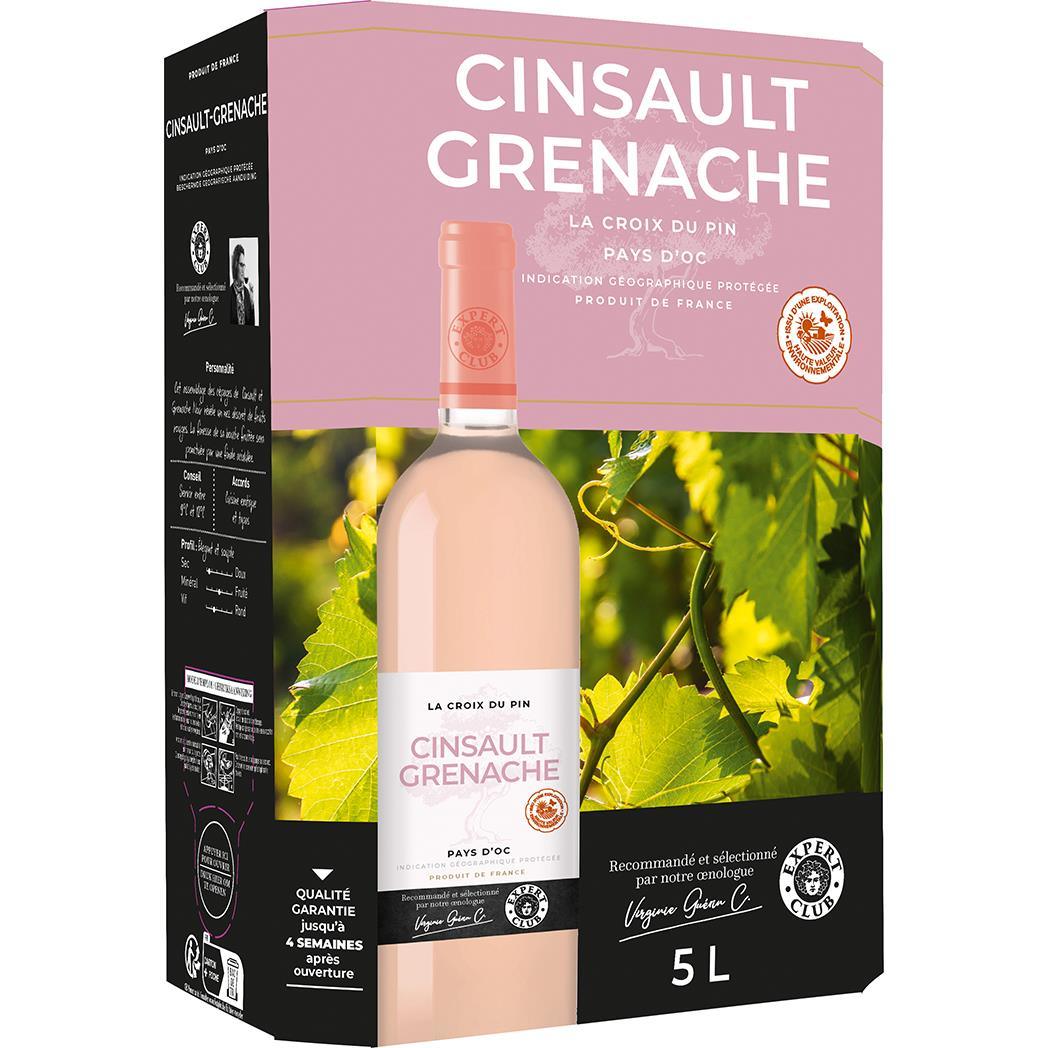 Vin de pays d'Oc Cinsault Grenache, vin rosé - EDEN STORE