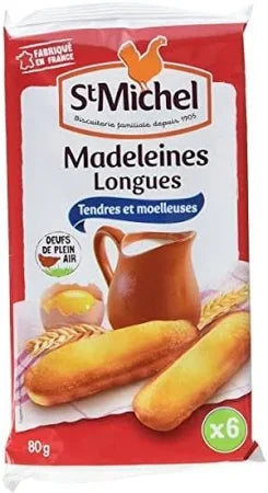 Madeleines longues nature x20 paquets de 6